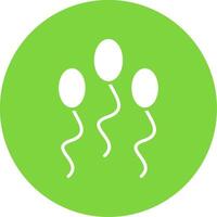 sperme multi Couleur cercle icône vecteur