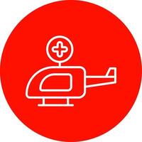 air ambulance multi Couleur cercle icône vecteur