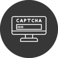 captcha ligne inversé icône conception vecteur