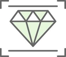 diamant fillay icône conception vecteur