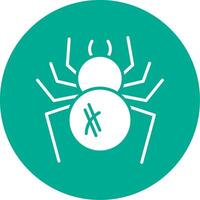 araignée multi Couleur cercle icône vecteur