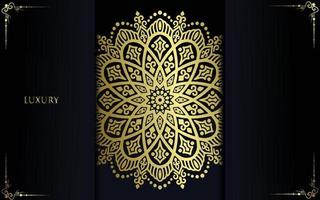 fond de mandala ornemental de luxe avec style de motif oriental islamique arabe vecteur