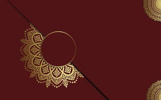 fond de mandala ornemental de luxe avec style de motif oriental islamique arabe