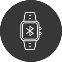 Bluetooth ligne inversé icône conception vecteur