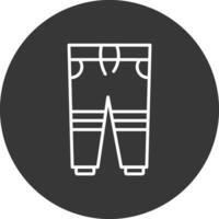 pantalon ligne inversé icône conception vecteur