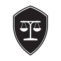 Justice échelle logo vecteur