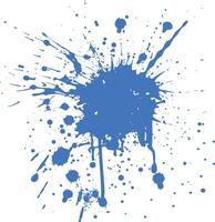 bleu peindre encre l'eau liquide éclabousser un Couleur vecteur