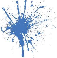 bleu peindre encre l'eau liquide éclabousser un Couleur vecteur