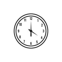 l'horloge icône logo vecteur
