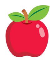 plat icône Pomme fruit griffonnage illustration vecteur