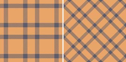 en tissu texture vérifier de plaid tartan avec une Contexte sans couture modèle textile. vecteur