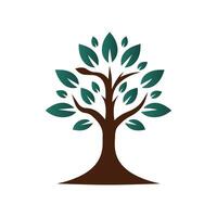 illustration de conception de logo arbre vecteur