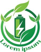renouvelable énergie Ressources logo environnement amical énergie Ressources logo éco amical lumière logo vecteur