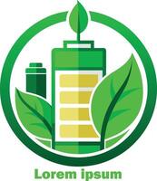 renouvelable énergie Ressources logo environnement amical énergie Ressources logo éco amical lumière logo vecteur