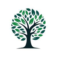 illustration de conception de logo arbre vecteur