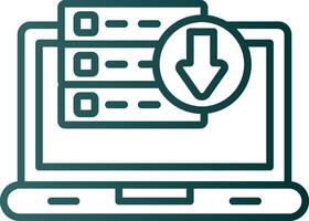 Téléchargement Les données ligne pente icône vecteur