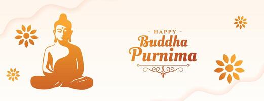 content Bouddha Purnima ou vesak journée salutation fond d'écran vecteur