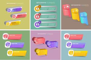 modèle de zone de texte moderne, bannière d'infographie vecteur