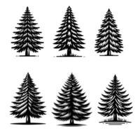 pin arbre illustration gratuit vecteur