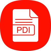 pdi fichier format glyphe courbe icône conception vecteur