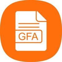 gfa fichier format glyphe courbe icône conception vecteur