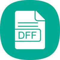 dff fichier format glyphe courbe icône conception vecteur