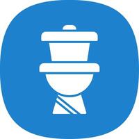 toilettes glyphe courbe icône conception vecteur