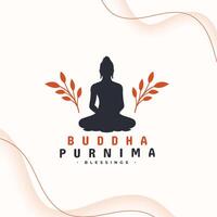 Indien de fête Bouddha Purnima veille vacances Contexte vecteur