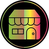 trouver une boutique glyphe dû Couleur icône conception vecteur