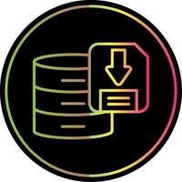 Téléchargement Les données ligne pente dû Couleur icône conception vecteur