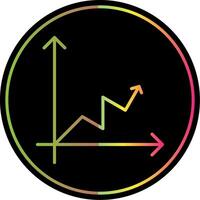 ligne cercle multi cercle graphique ligne pente dû Couleur icône conception vecteur