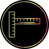 règle ligne pente dû Couleur icône conception vecteur