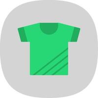 T-shirt plat courbe icône conception vecteur