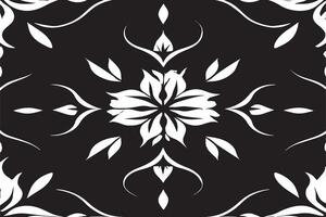noir et blanc image de sans couture modèle pour Contexte ou texture vecteur
