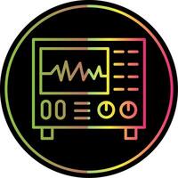 oscilloscope ligne pente dû Couleur icône conception vecteur