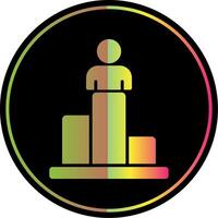 classement glyphe dû Couleur icône conception vecteur