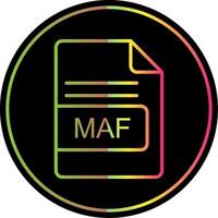 maf fichier format ligne pente dû Couleur icône conception vecteur