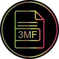 3mf fichier format ligne pente dû Couleur icône conception vecteur