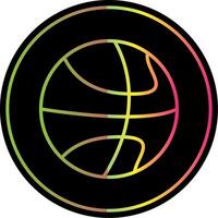 basketball ligne pente dû Couleur icône conception vecteur