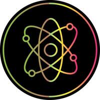 atome ligne pente dû Couleur icône conception vecteur