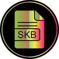 skb fichier format glyphe dû Couleur icône conception vecteur