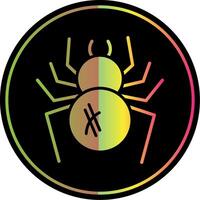 araignée glyphe dû Couleur icône conception vecteur