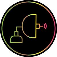 antenne ligne pente dû Couleur icône conception vecteur