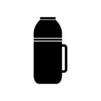 thermos illustré sur blanc Contexte vecteur