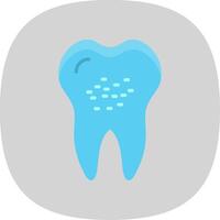 infecté plat courbe icône conception vecteur