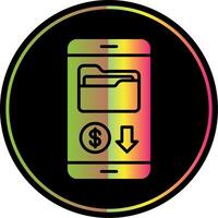 mobile app glyphe dû Couleur icône conception vecteur