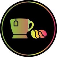café tasse glyphe dû Couleur icône conception vecteur