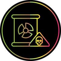 nucléaire danger ligne pente dû Couleur icône conception vecteur