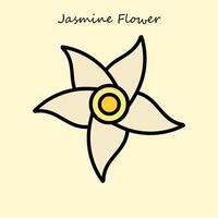 jasmin fleur illustration vecteur