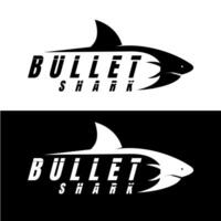 balle requin logo conception art vecteur